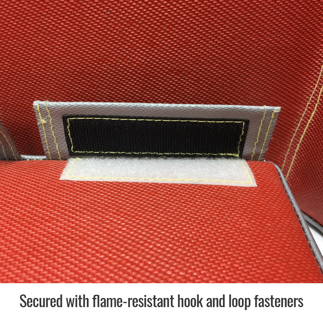 Secured with flame-resistant hook and loop fasteners — Black Stallion AP3015-RG accessory