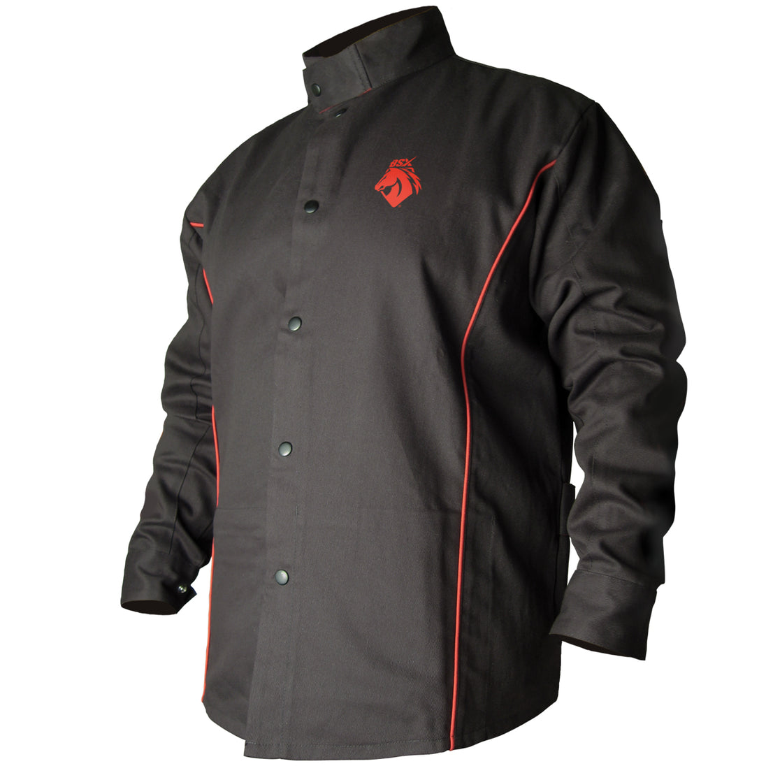 Black Stallion B9C BSX FR Welding Jacket, Black