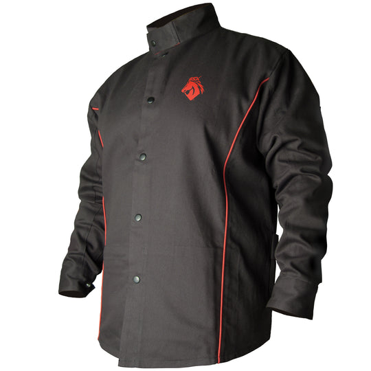 Black Stallion B9C BSX FR Welding Jacket, Black