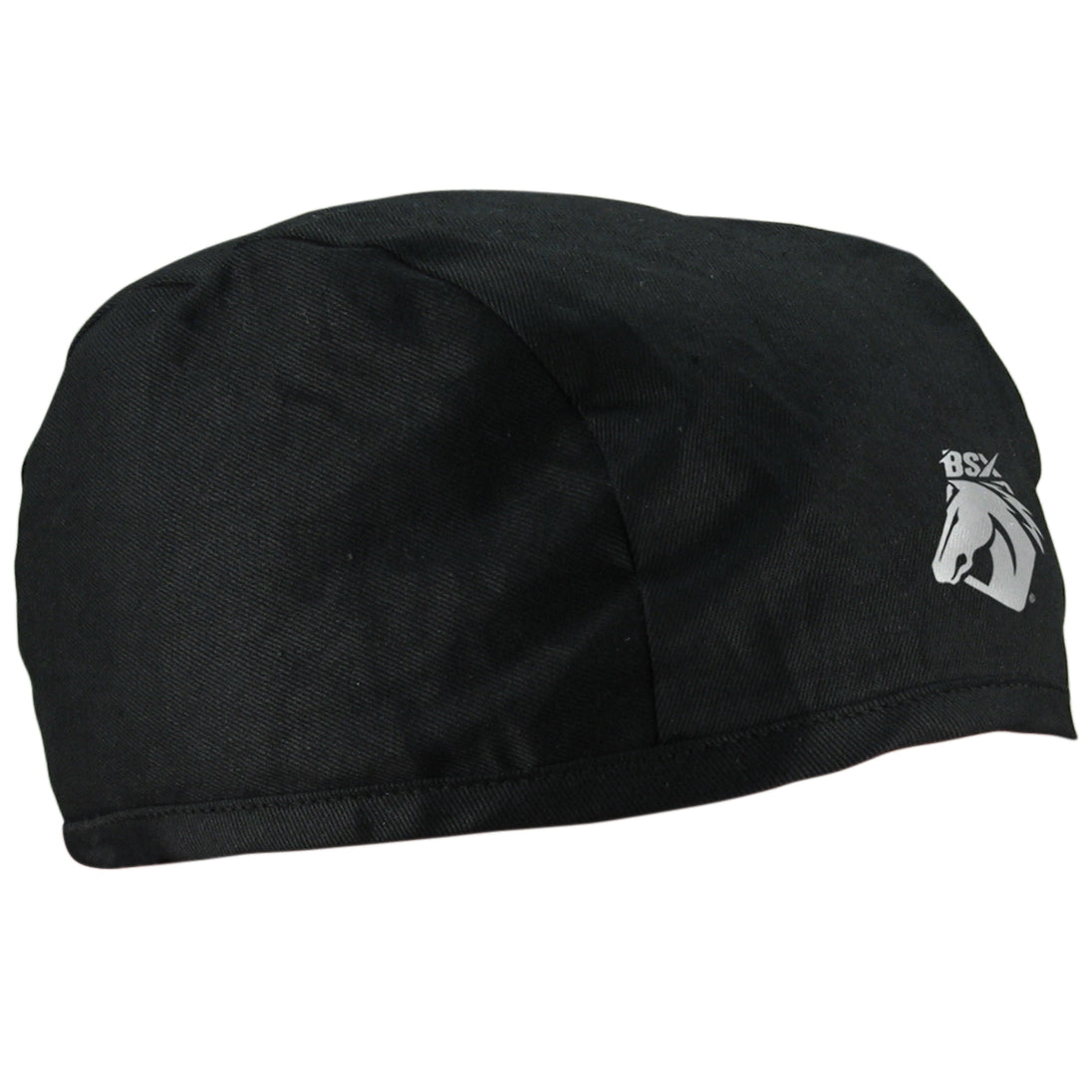 Black Stallion BC5B-BK BSX Black, Silver Logo Softop Beanie Cap