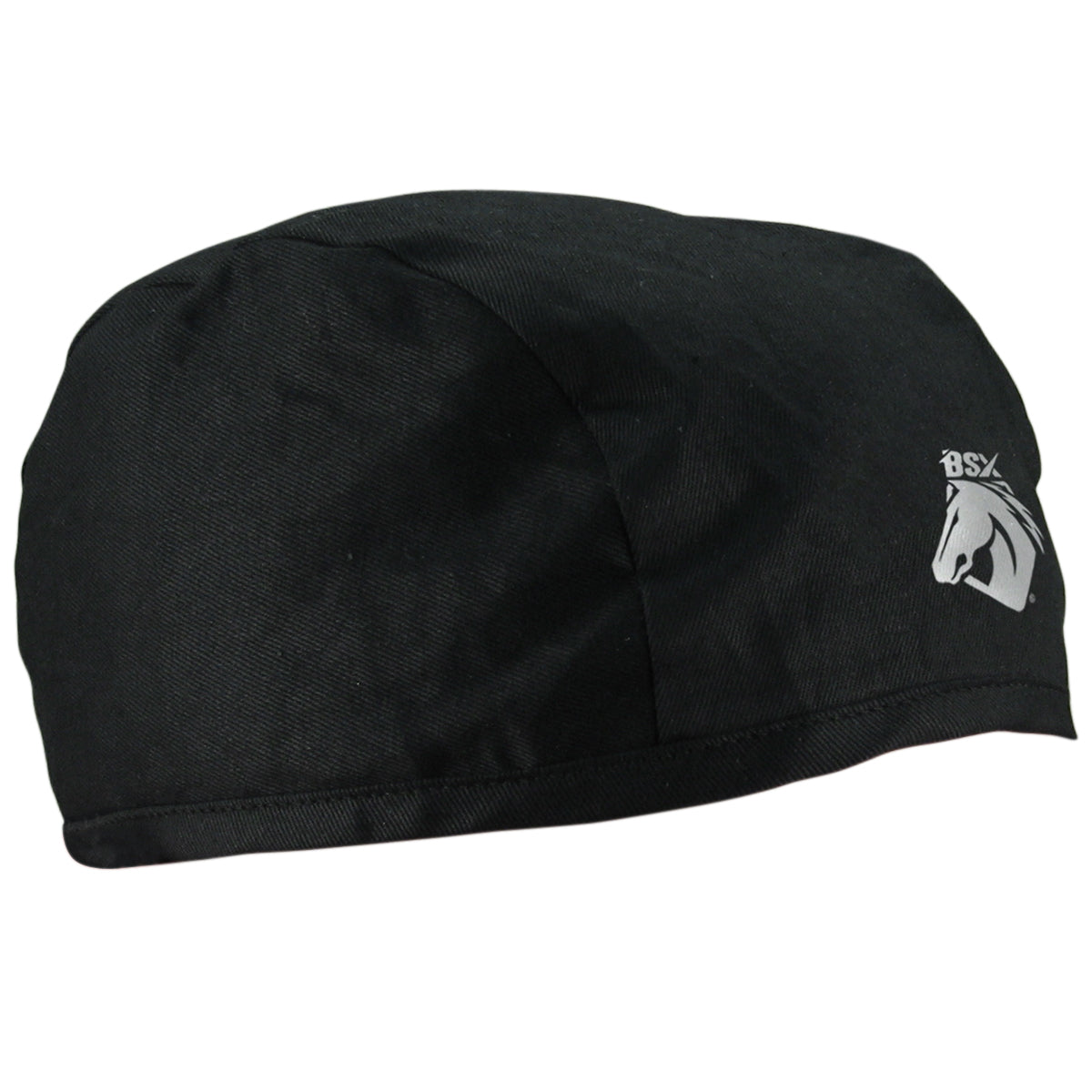 Black Stallion BC5B-BK BSX Black, Silver Logo Softop Beanie Cap