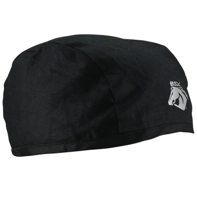 Black Stallion BC5B-BK BSX Black, Silver Logo Softop Beanie Cap
