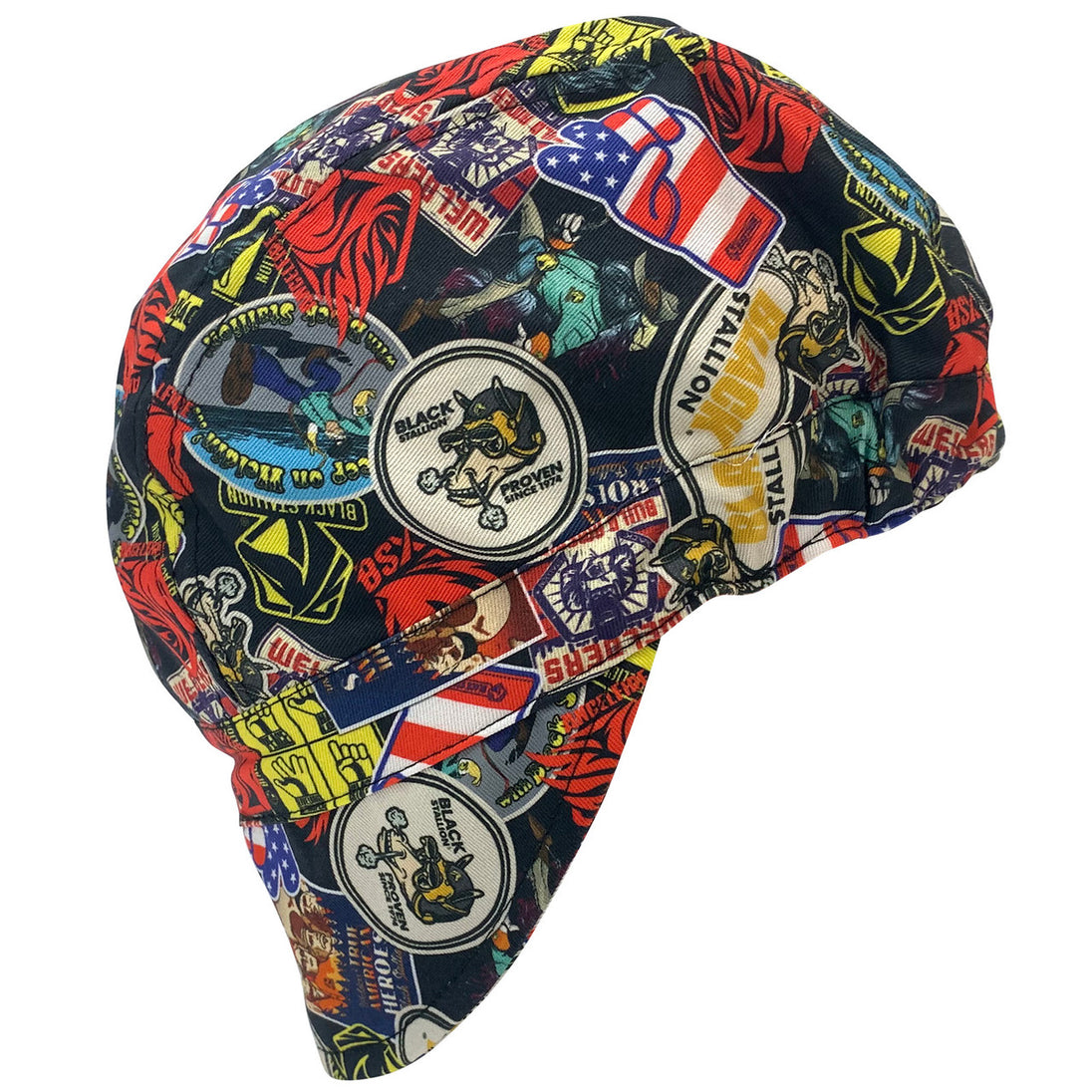 Black Stallion BC5W-SC Sticker Collection Welding Cap