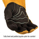 Fully lined and padded pigskin palm for comfort — Black Stallion BM88 mig glove