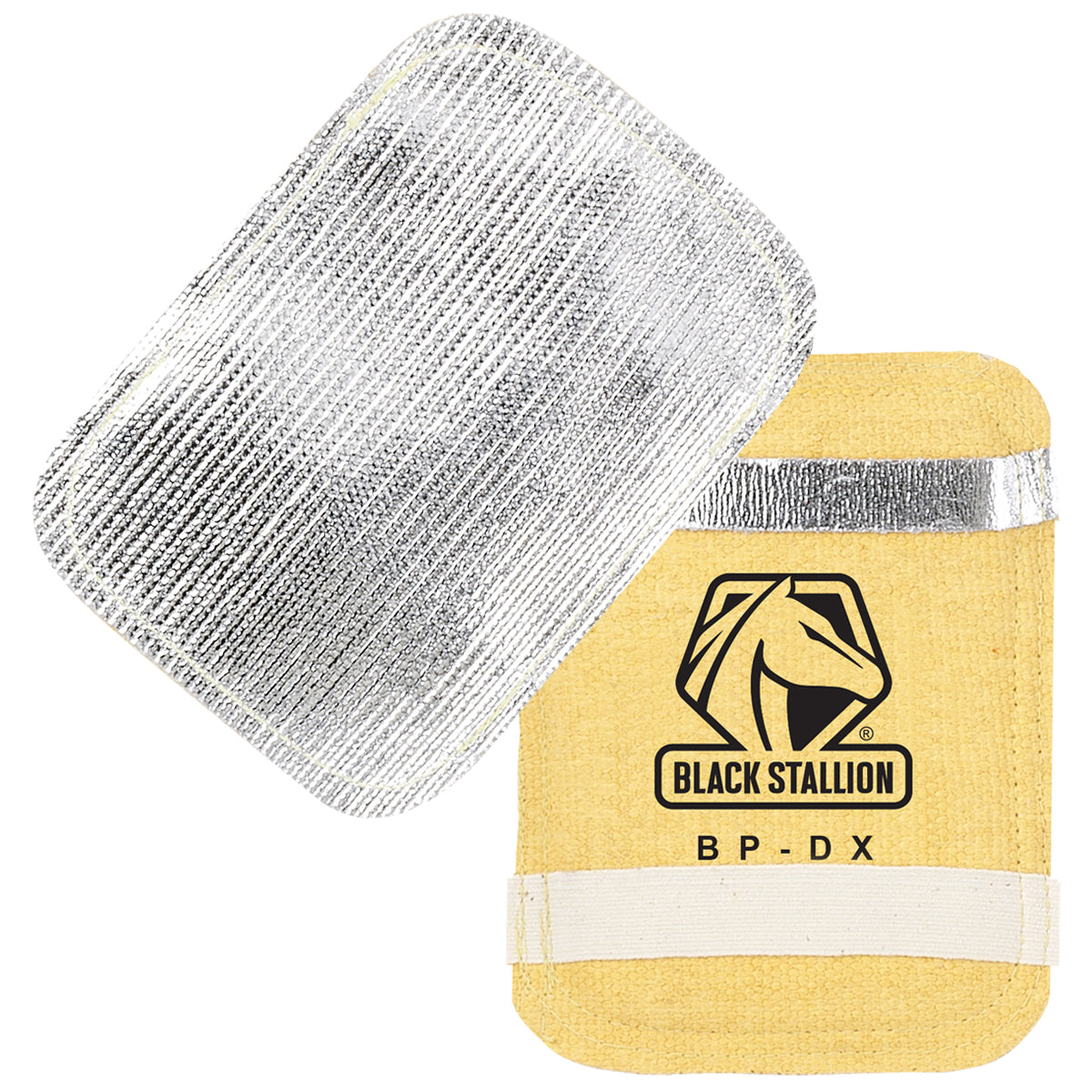 Black Stallion BP-DX 1/2 in. Aluminized Fiberglass, Filled Extra Heavy Duty Glove Backpad