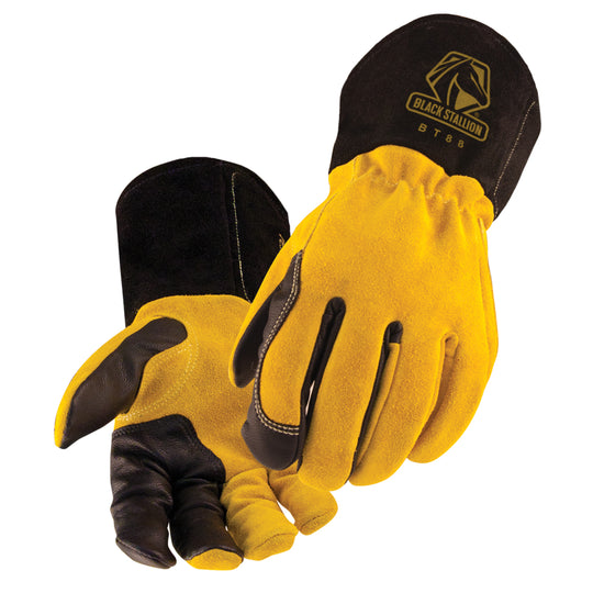 Black Stallion BT88 Grain Kidskin/Cowhide TIG Welding Gloves