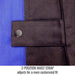 2-position Waist Strap adjusts for a more customized fit — Black Stallion BXRB9C welding jacket