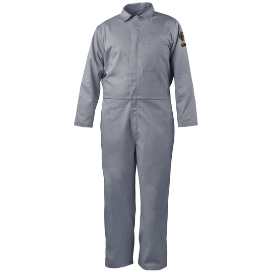 Black Stallion CF2117-GY 7 oz FR Cotton Coveralls (NFPA 2112 / 70E), Gray
