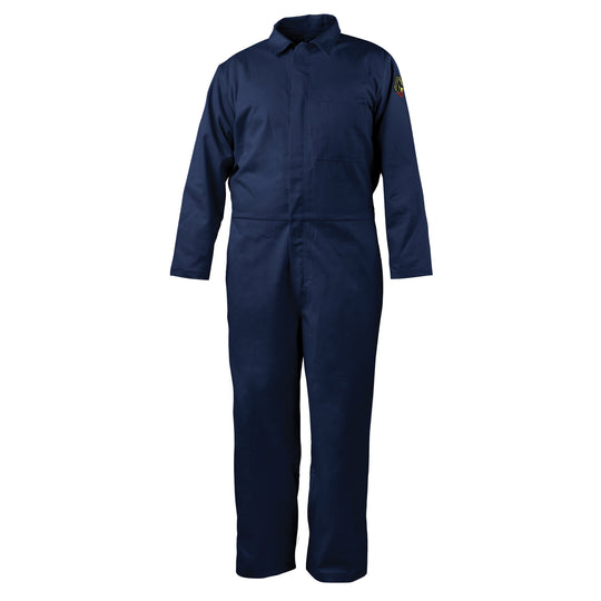 Black Stallion CF2117-NV 7 oz FR Cotton Coveralls (NFPA 2112 / 70E), Navy