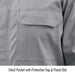 Chest Pocket with Protective Flap & Pencil Slot — Black Stallion CF2118-GY reflective coveralls