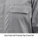 Chest Pocket with Protective Flap & Pencil Slot — Black Stallion CF2118-GY reflective coveralls