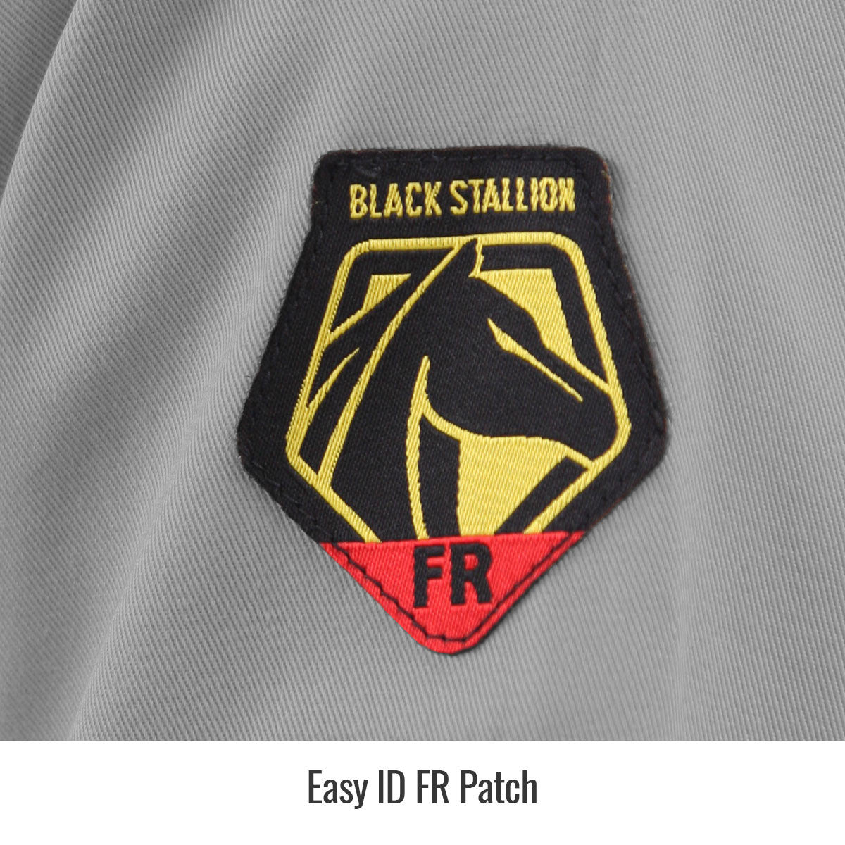 Easy ID FR Patch — Black Stallion CF2118-GY reflective coveralls