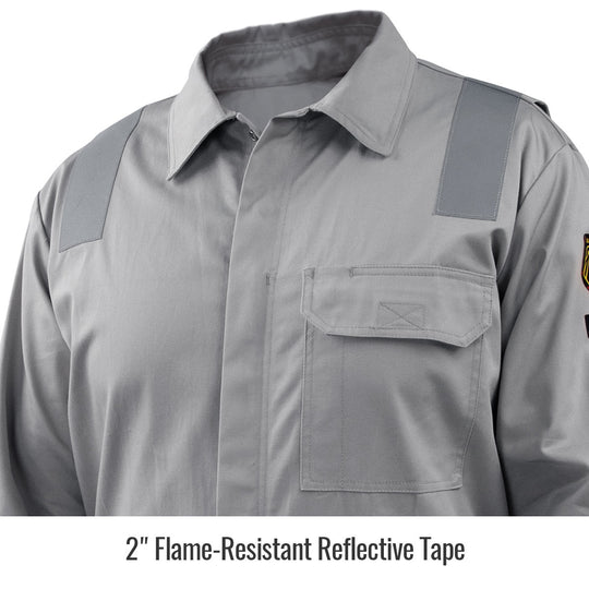 Reflective Tape — Black Stallion CF2118-GY reflective coveralls