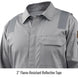 Reflective Tape — Black Stallion CF2118-GY reflective coveralls