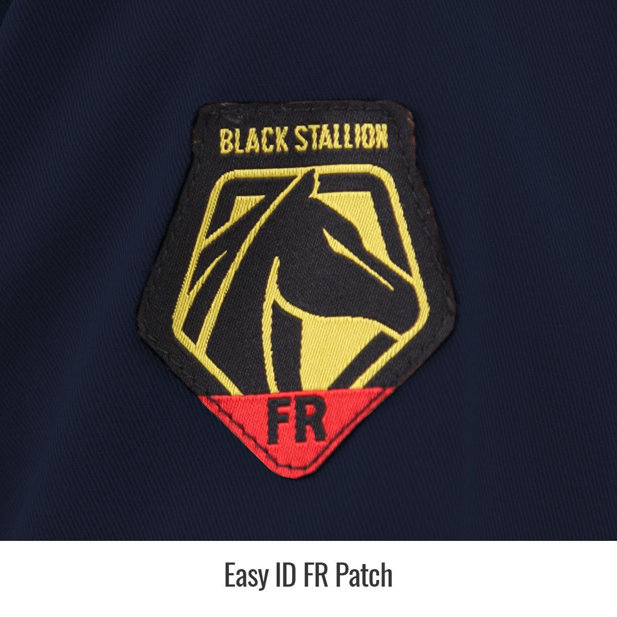 Easy ID FR Patch — Black Stallion CF2118-NV reflective coveralls
