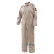 Black Stallion CF2118-ST 7 oz FR Cotton Reflective Coveralls (NFPA 2112 / 70E), Stone