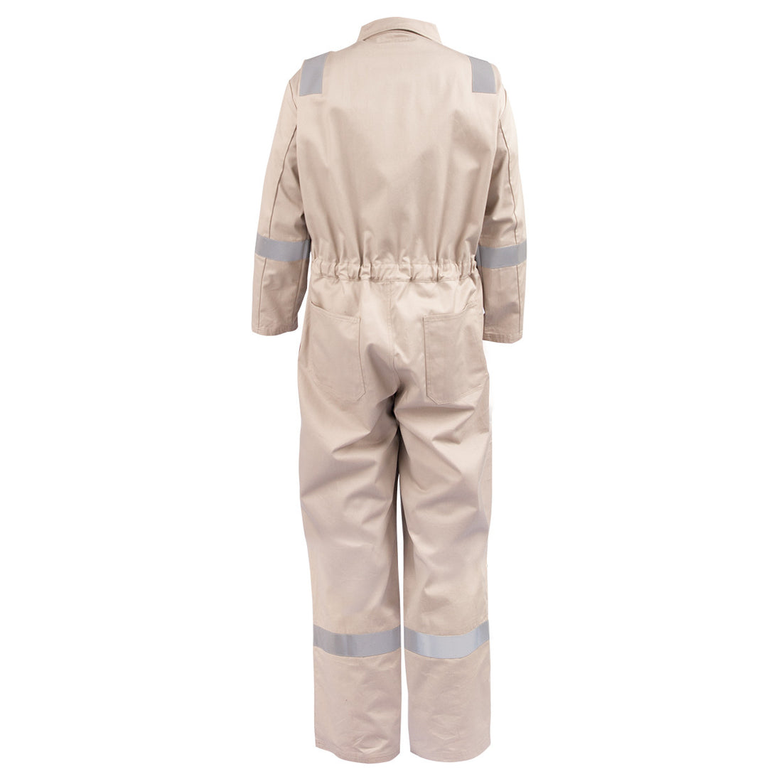 Back view of the Black Stallion CF2118-ST reflective coveralls