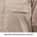 Chest Pocket with Protective Flap & Pencil Slot (view 2) — Black Stallion CF2118-ST reflective coveralls
