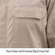Chest Pocket with Protective Flap & Pencil Slot (view 2) — Black Stallion CF2118-ST reflective coveralls