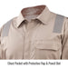 Chest Pocket with Protective Flap & Pencil Slot — Black Stallion CF2118-ST reflective coveralls
