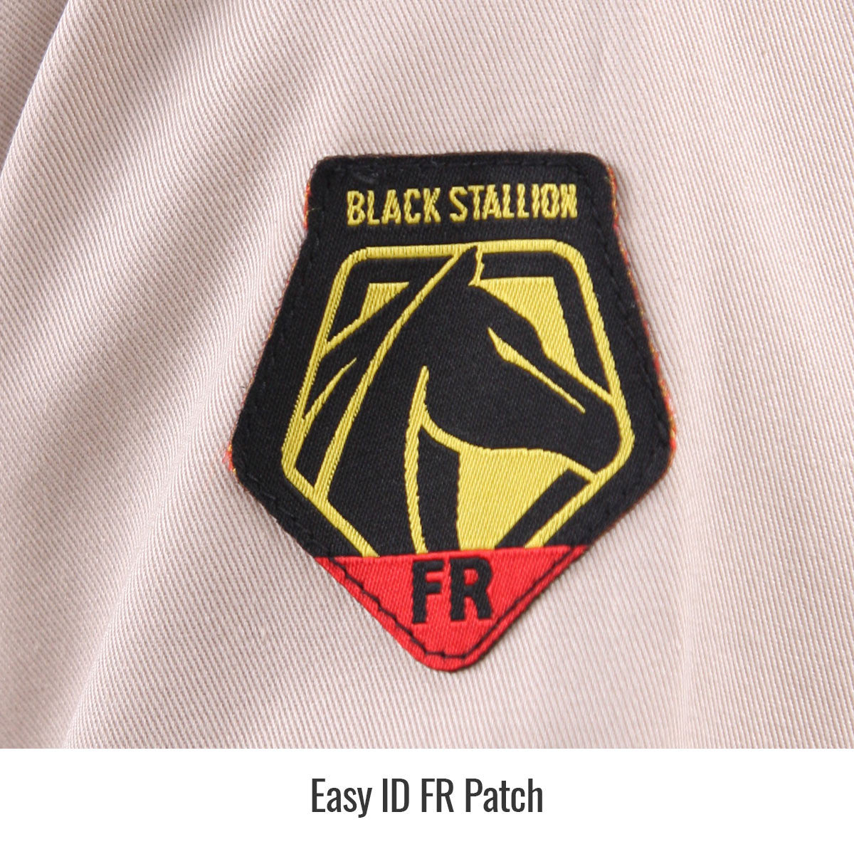 Easy ID FR Patch — Black Stallion CF2118-ST reflective coveralls