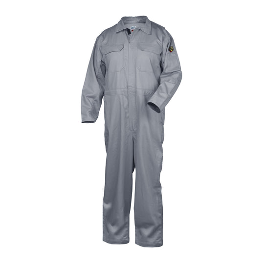 Black Stallion CF2215-GY 9 oz FR Cotton Coveralls (NFPA 2112 / 70E), Gray