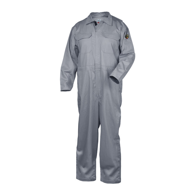 Black Stallion CF2215-GY 9 oz FR Cotton Coveralls (NFPA 2112 / 70E), Gray