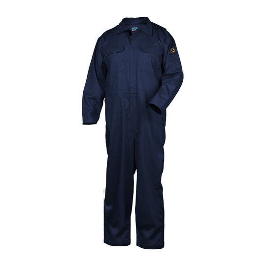 Black Stallion CF2215-NV 9 oz FR Cotton Coveralls (NFPA 2112 / 70E), Navy