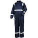 Black Stallion CF2216-NV 9 oz FR Cotton Reflective Coveralls (NFPA 2112 / 70E), Navy