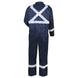 Back view of the Black Stallion CF2216-NV reflective coveralls