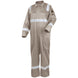 Black Stallion CF2216-ST 9 oz FR Cotton Reflective Coveralls (NFPA 2112 / 70E), Stone
