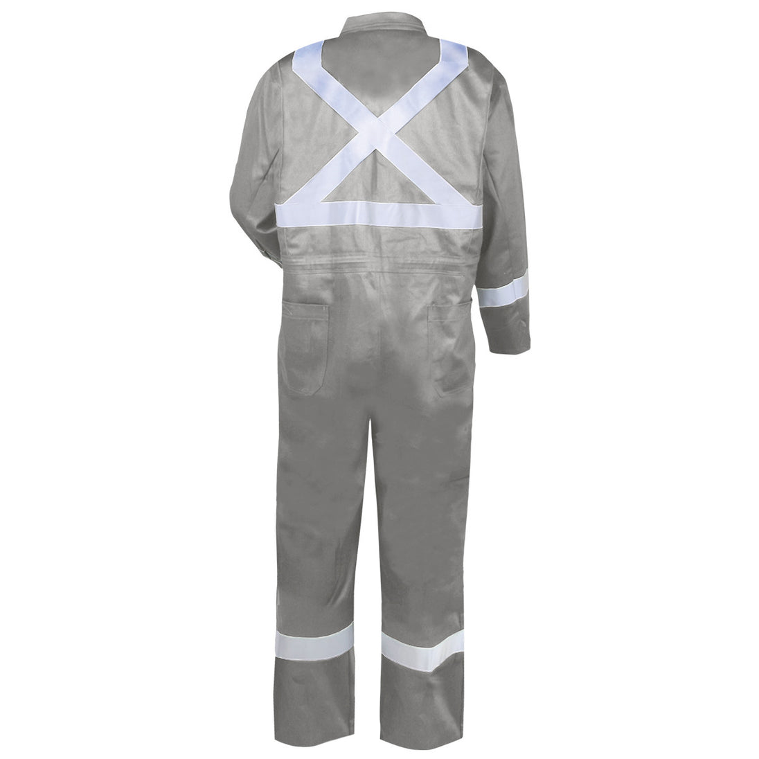 Back view of the Black Stallion CF2216-ST reflective coveralls