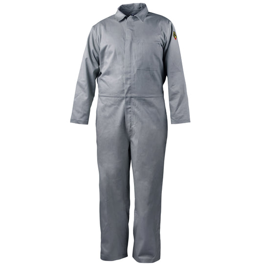 Black Stallion CF4017-GY 7 oz FR 88/12 Cotton Coveralls (NFPA 2112 / 70E), Gray