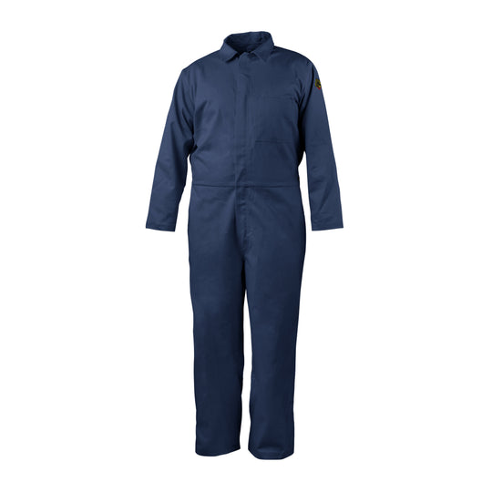 Black Stallion CF4017-NV 7 oz FR 88/12 Cotton Coveralls (NFPA 2112 / 70E), Navy