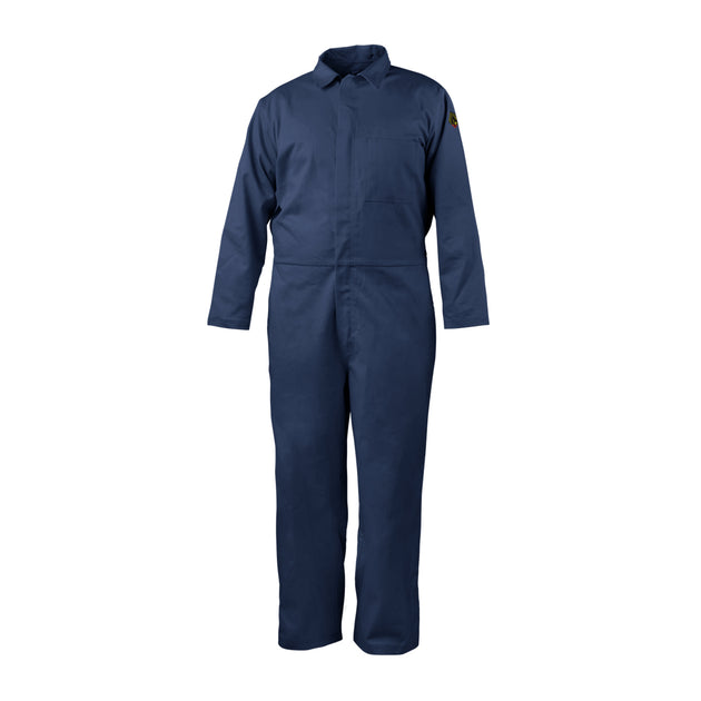 Black Stallion CF4017-NV 7 oz FR 88/12 Cotton Coveralls (NFPA 2112 / 70E), Navy