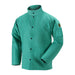 Black Stallion F9-30C 9oz. Flame-Resistant Cotton Welding Jacket, Green, 30" length