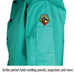 Scribe pocket holds welding pencils, soapstone, and more — Black Stallion F9-30C welding jacket