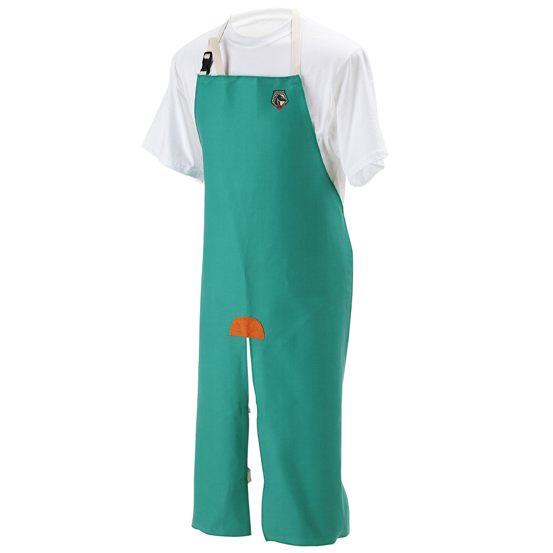 Black Stallion F9-36SL 9 oz FR Cotton 36 Inch Split Leg Bib Apron, Green