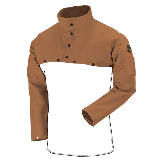 Black Stallion FB2-21CS 12 oz FR Cotton Cape Sleeve, Brown