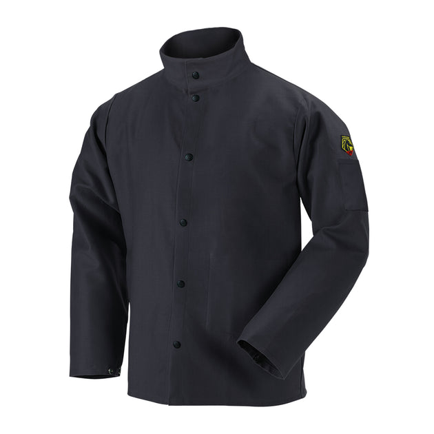 Black Stallion FBK9-30C 9 oz FR Cotton 30 Inch Jacket, Black