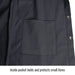 Inside pocket holds and protects small items — Black Stallion FBK9-30C inch jacket
