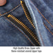 Brass Zipper with flame-resistant aramid zipper tape — Black Stallion FD10-30P work pants