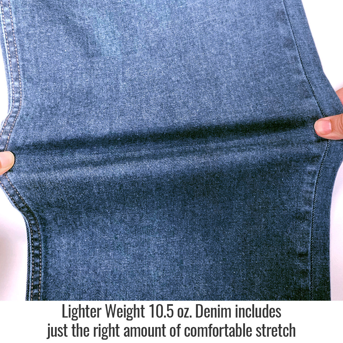 Lighter weight 10.5 oz denim with comfortable stretch — Black Stallion FD10-32P product