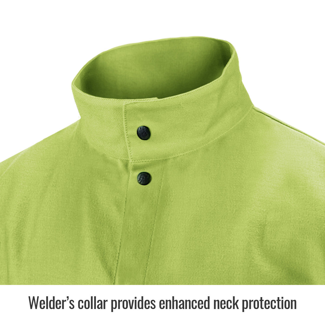 Collar provides enhanced neck protection — Black Stallion FL9-30C inch jacket