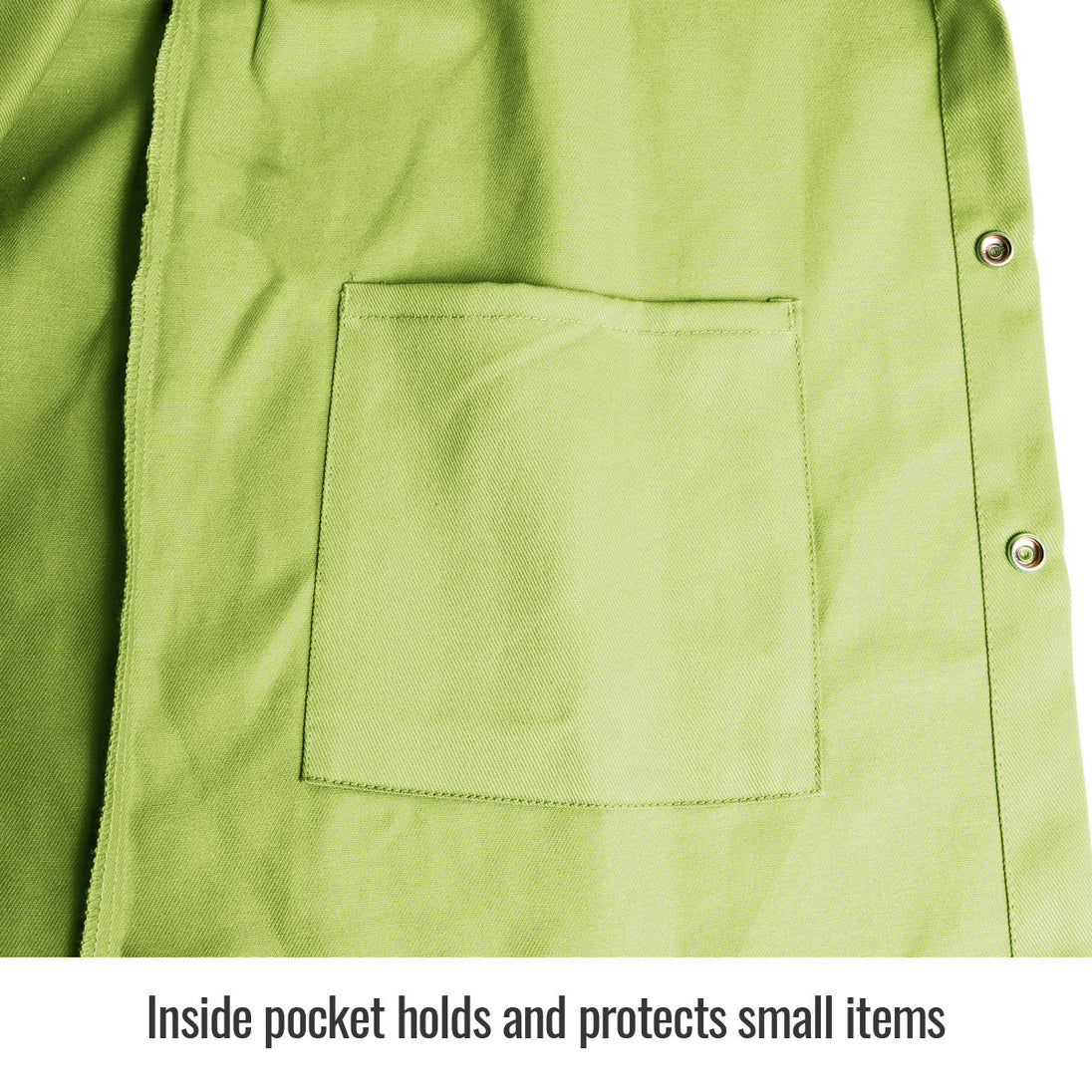 Inside pocket holds and protects small items — Black Stallion FL9-30C inch jacket