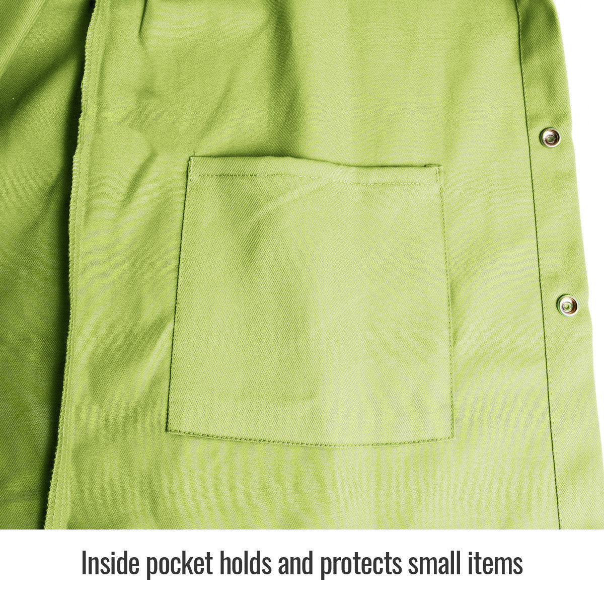 Inside pocket holds and protects small items — Black Stallion FL9-30C inch jacket