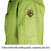 Scribe pocket holds welding pencils, soapstone, and more — Black Stallion FL9-30C inch jacket