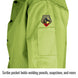 Scribe pocket holds welding pencils, soapstone, and more — Black Stallion FL9-30C inch jacket