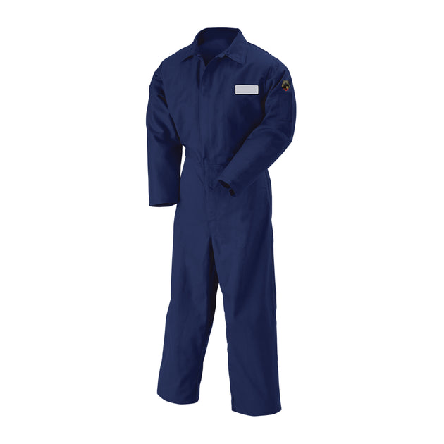 Black Stallion FN9-32CA-PT 9 oz FR Cotton Coverall, Navy