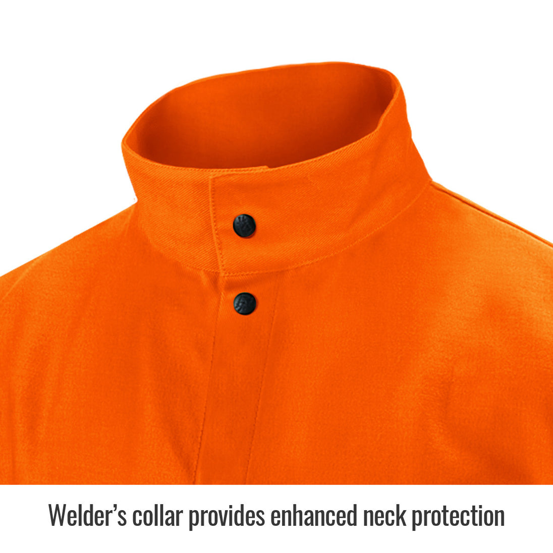 Collar provides enhanced neck protection — Black Stallion FO9-30C inch jacket